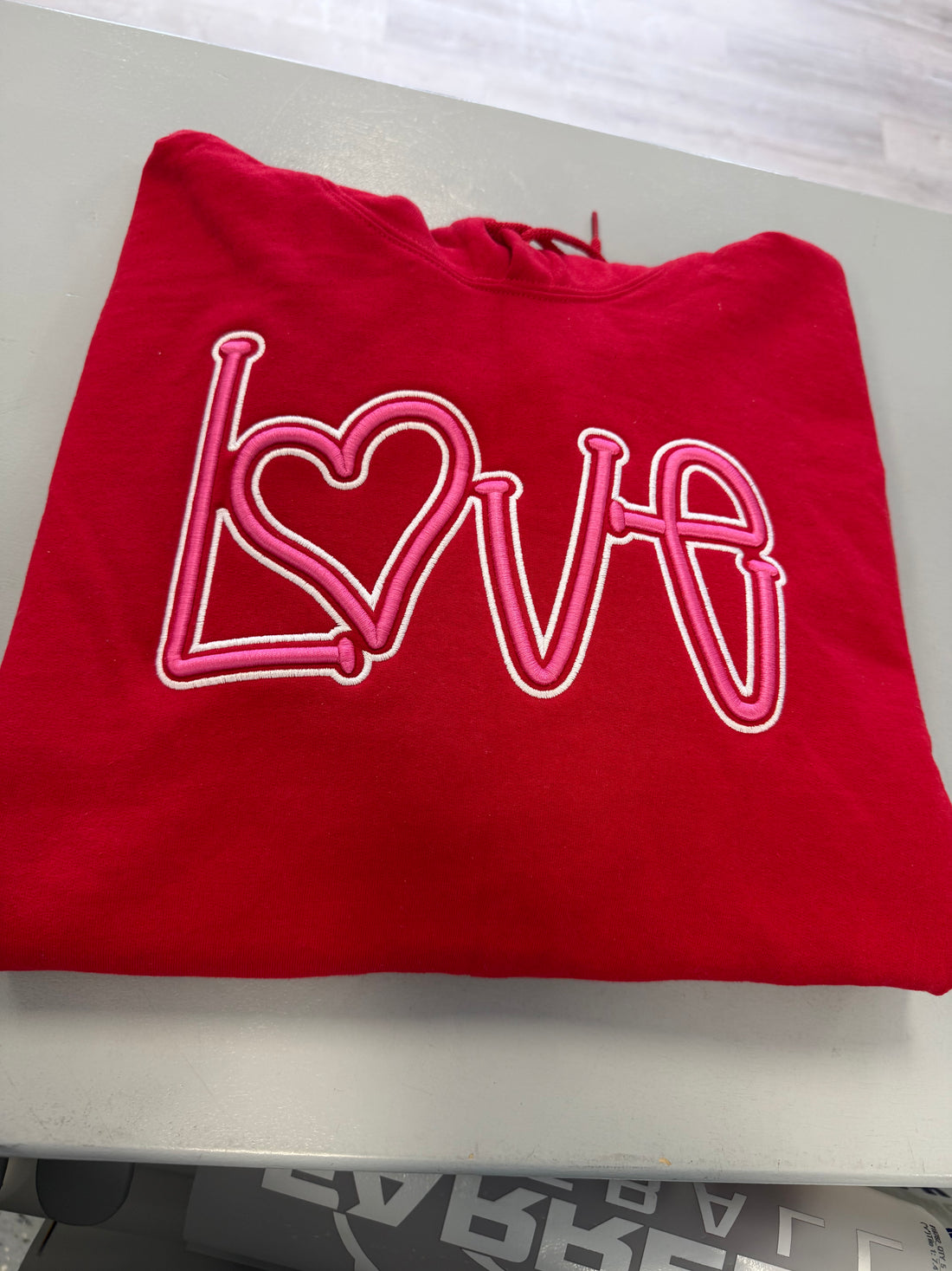 Kids' Custom 3D Puff Embroidered "LOVE" Sweater